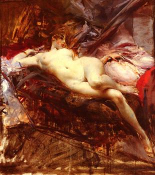 Giovanni Boldini : Reclining Nude II
